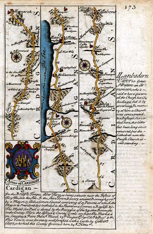 Published by John Owen, drawn & engraved by Emanuel Bowen, Britannia Depicta, 1736